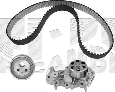 Caliber 0069KRWC - Водяной насос + комплект зубчатого ремня ГРМ autosila-amz.com