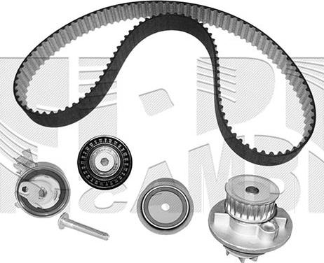 Caliber 0199KOW - Водяной насос + комплект зубчатого ремня ГРМ autosila-amz.com