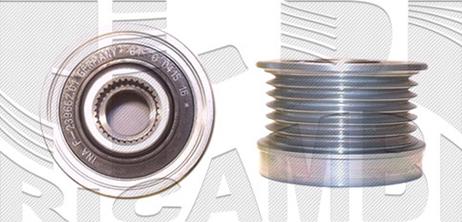 Caliber 87980 - Шкив генератора, муфта autosila-amz.com