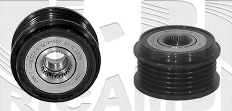 Caliber 37565 - Шкив генератора, муфта autosila-amz.com