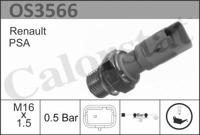Calorstat by Vernet OS3566 - Датчик, давление масла autosila-amz.com