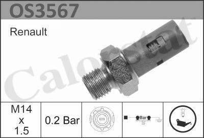 Calorstat by Vernet OS3567 - Датчик, давление масла autosila-amz.com