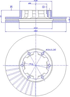 CAR 142.998 - Тормозной диск autosila-amz.com