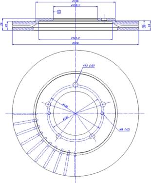 CAR 142.956 - Тормозной диск autosila-amz.com