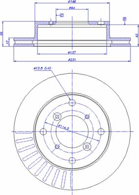 CAR 142.965 - Тормозной диск autosila-amz.com