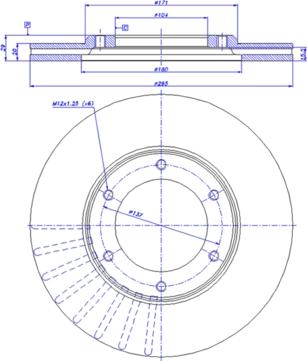 CAR 142.909 - Тормозной диск autosila-amz.com