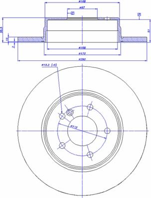 CAR 142.445 - Тормозной диск autosila-amz.com