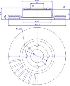 CAR 142.414 - Тормозной диск autosila-amz.com