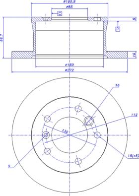 CAR 142.433 - Тормозной диск autosila-amz.com