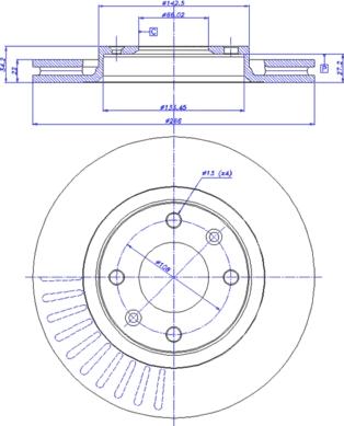 CAR 142.476 - Тормозной диск autosila-amz.com