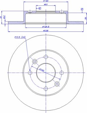 CAR 142.569 - Тормозной диск autosila-amz.com