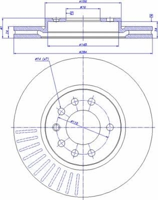 CAR 142.513 - Тормозной диск autosila-amz.com