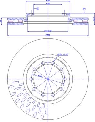 CAR 142.536 - Тормозной диск autosila-amz.com