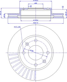 CAR 142.529 - Тормозной диск autosila-amz.com