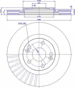 CAR 142.576 - Тормозной диск autosila-amz.com