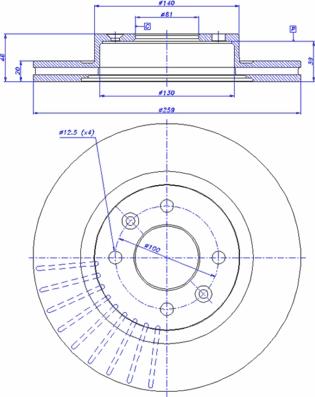 CAR 142.577 - Тормозной диск autosila-amz.com