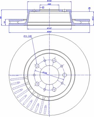 CAR 142.658 - Тормозной диск autosila-amz.com