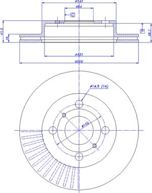 CAR 142.619 - Тормозной диск autosila-amz.com