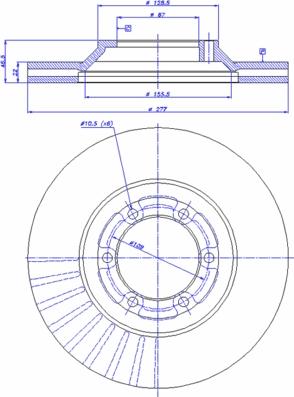 CAR 203429 - Тормозной диск autosila-amz.com