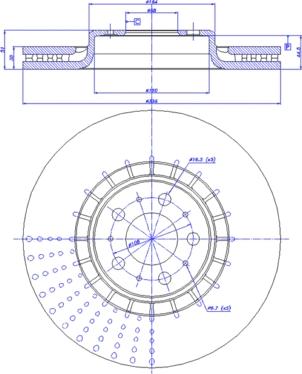 CAR 142.053 - Тормозной диск autosila-amz.com