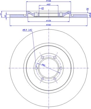 CAR 142.015 - Тормозной диск autosila-amz.com