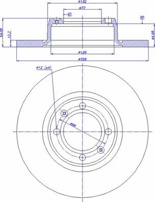 CAR 142.010 - Тормозной диск autosila-amz.com