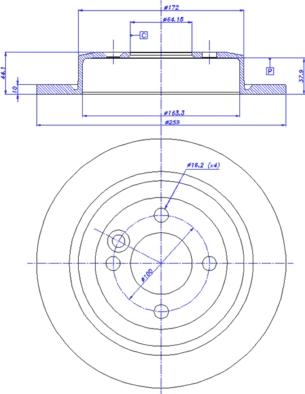 CAR 142.085 - Тормозной диск autosila-amz.com