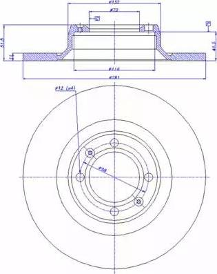 CAR 142.080 - Тормозной диск autosila-amz.com