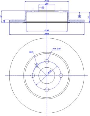 CAR 142.036 - Тормозной диск autosila-amz.com