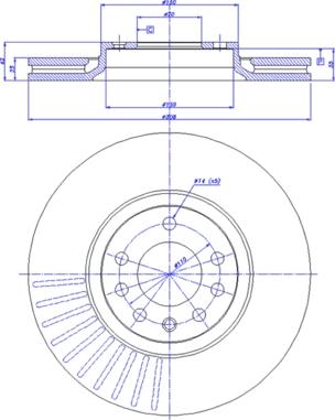 CAR 142.030 - Тормозной диск autosila-amz.com