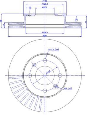 CAR 142.026 - Тормозной диск autosila-amz.com