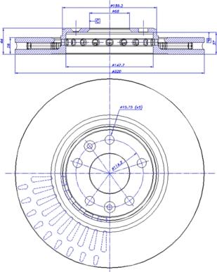 CAR 142.1494 - Тормозной диск autosila-amz.com