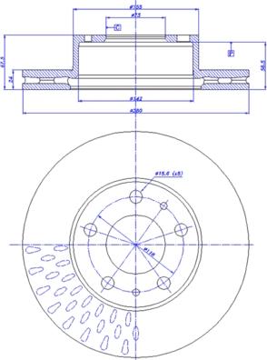 CAR 142.1491 - Тормозной диск autosila-amz.com