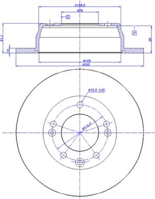 CAR 142.1451 - Тормозной диск autosila-amz.com