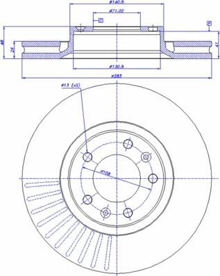 CAR 142.145 - Тормозной диск autosila-amz.com