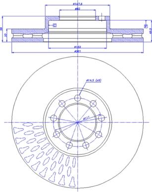 CAR 142.1462 - Тормозной диск autosila-amz.com