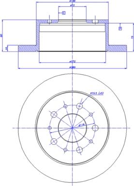 CAR 142.1413 - Тормозной диск autosila-amz.com