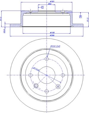 CAR 142.1545 - Тормозной диск autosila-amz.com