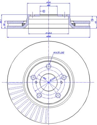 CAR 142.1542 - Тормозной диск autosila-amz.com