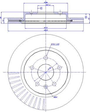 CAR 142.1514 - Тормозной диск autosila-amz.com