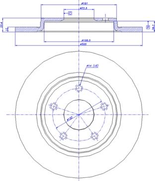 CAR 142.1517 - Тормозной диск autosila-amz.com