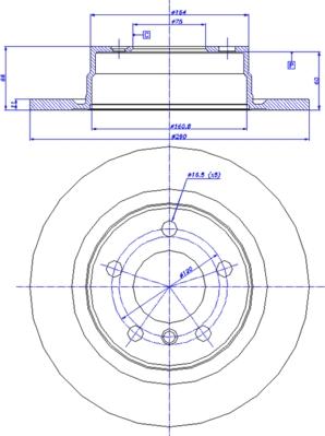 CAR 142.1585 - Тормозной диск autosila-amz.com