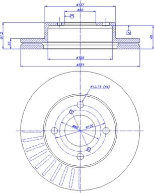 CAR 142.1534 - Тормозной диск autosila-amz.com