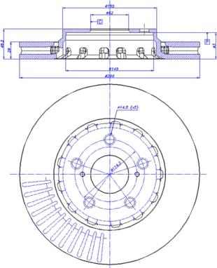 CAR 142.1530 - Тормозной диск autosila-amz.com