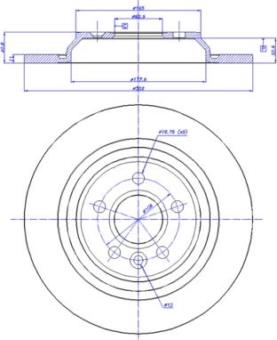 CAR 142.1538 - Тормозной диск autosila-amz.com