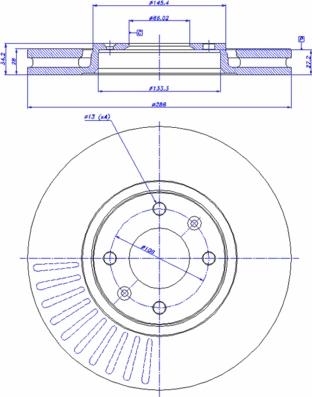 CAR 142.153 - Тормозной диск autosila-amz.com