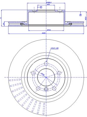 CAR 142.1662 - Тормозной диск autosila-amz.com