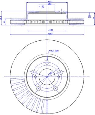 CAR 142.1615 - Тормозной диск autosila-amz.com