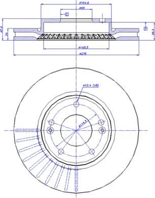 CAR 142.1637 - Тормозной диск autosila-amz.com