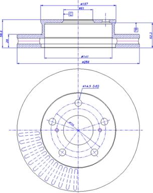 CAR 142.1626 - Тормозной диск autosila-amz.com